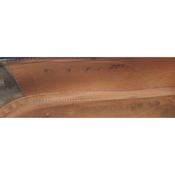 ZELLI Savannah‎ Black Leather Penny Loafer 8 1/2 M Hand Crafted In Italy